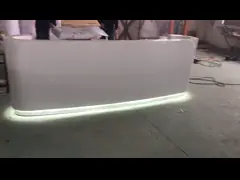 Приемная ISO9001 мраморного зерна искусственная каменная соединяет невидимый ODM video