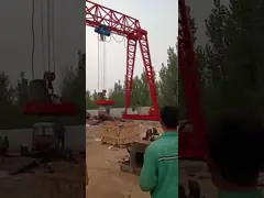 Кран на козлах 20m вьюрка электрического кабеля 12 тонн/минимальное дистанционное управление video