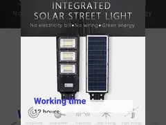 Artistic IP65 Integrated Solar Street Light PIR 16H Charging