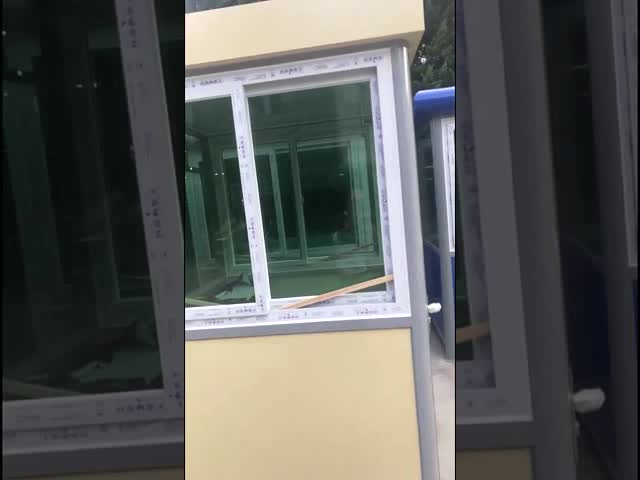 Будочки охранника стеклоткани огнеупорные мобильные клокочут пакет видео