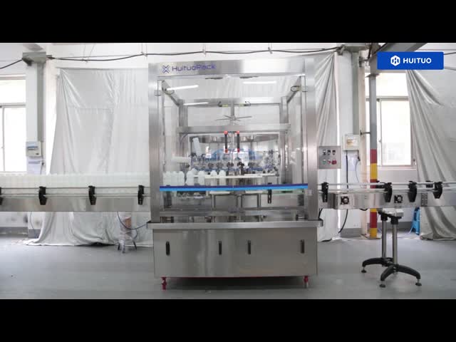Filling, capping, labeling and packaging production line for tomato sauce