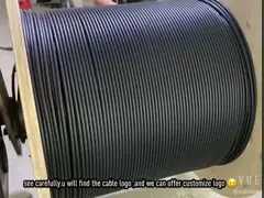 Кабель оптического волокна 36 ядров на открытом воздухе сел ленту на мель Armored GYTA свободной трубки стальную video