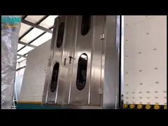 Автоматическая вертикальная изолируя стеклянная производственная линия для ненесущей стены video