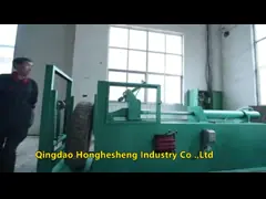 Automatic Used Tire Recycling Machine / Tire Scrap Cutting Equipment video
