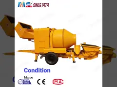 Собственная личность нагружая конкретную машину смесителя Grout с дизельным генератором video