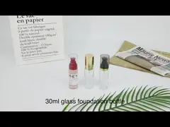 30ml Cosmetic Airless Pump Bottles Non Spill​ Airless Glass Cosmetic Bottles