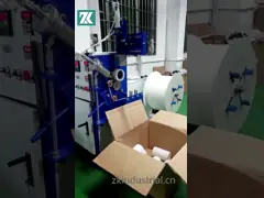 Automatic PP PE Strip Spiral Winding Machine Hot Air Style 25-150mm