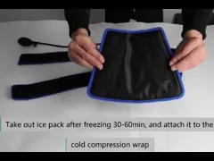 Обруч ноги пузыря со льдом ISO13485, многоразовый рукав ноги пузыря со льдом video