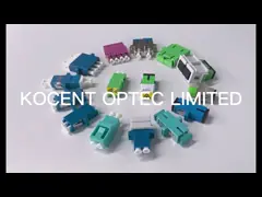 Metallic FC Oblong Fiber Optic Adapter Simplex with Ceramic Sleeves and Flange