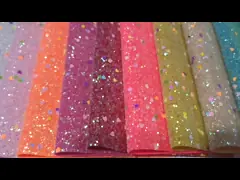 Листа яркого блеска ранга 3 сумки ботинка украшения hairbow DIY ткань металлического коренастого кожаная video