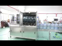 150BPH 5 компактная текстура машины завалки SUS316L воды галлона video