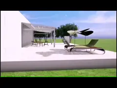 Protección de lluvia retractable bioclimática de la pérgola del tejado el 13.5M Width video