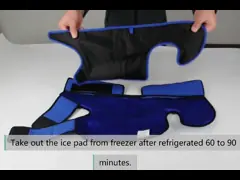 Обруч пузыря со льдом задней части бархата 0.87KG/PC с эластичным поясом video