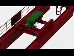 Крана подъема вагонетки прогона 3 тонн оперативный контроль двойного надземного привесной video