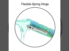 子供のためのアセテートの光学ガラスのあたりの47mmレンズの接眼レンズフレーム video