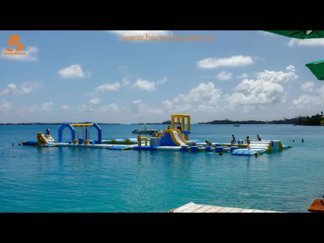 35mL*19mW Inflatable Floating Water Park Games In Bermuda