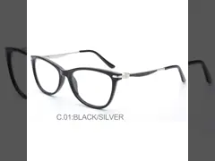 Cat Eye Eyeglasses TR90 Optical Frames Stainless Stain Steel Eyewear Unisex