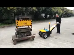 Погрузочно-разгрузочное оборудование скорости 4000kg Walkie Tugger Stepless промышленное материальное video