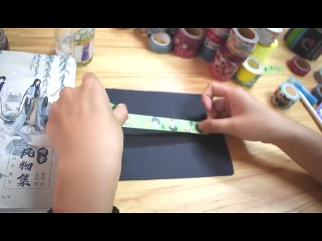 Фабрика Washi связывает изготовленную на заказ коробку тесьмой печатания распределителя установила ленту для маскировки Washi для ребенка видео