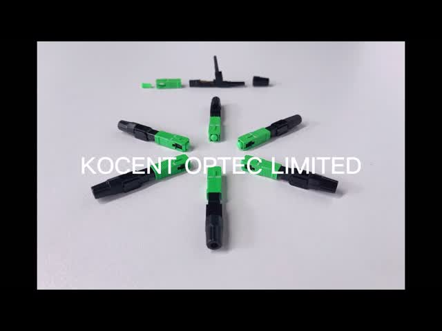 RoHS Compliant FC/APC Single Mode Fiber Optic Fast Connector for FTTH Quick Assembly Field Installable Fiber Optic Connector