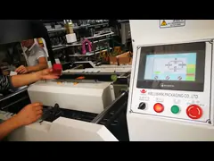 Полуавтоматные твердые коробка/подарочная коробка формируя машину video