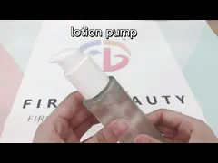 Зеленые толстые 150мл освобождают пластиковые бутылки брызг с штейновым белым Креам насосом video