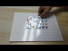 Многоразовые алфавиты TPE и стикеры номеров для детей воспитательных, писем статических детей и номеров ОТСУТСТВИЕ клея video