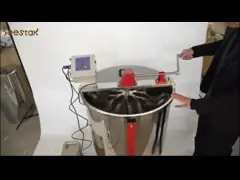 Батарея 12V Мульти-привода экстрактора меда нержавеющей стали 6 кадров ручная video