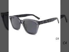 Black Tortoise Acetate Sunglasses For Unisex Red Polarized Glasses