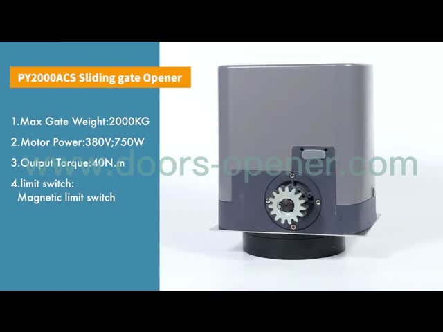 2000Kg Heavy duty frequency conversion Sliding Gate operator AC Motor