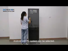 Игрок ОБЪЯВЛЕНИЯ ЛКД белого экрана рекламы ЛКД цвета видео- для лифта video