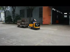 Трактор отбуксировки багажа всадника 5000kg электрический с приостанавливанным местом video