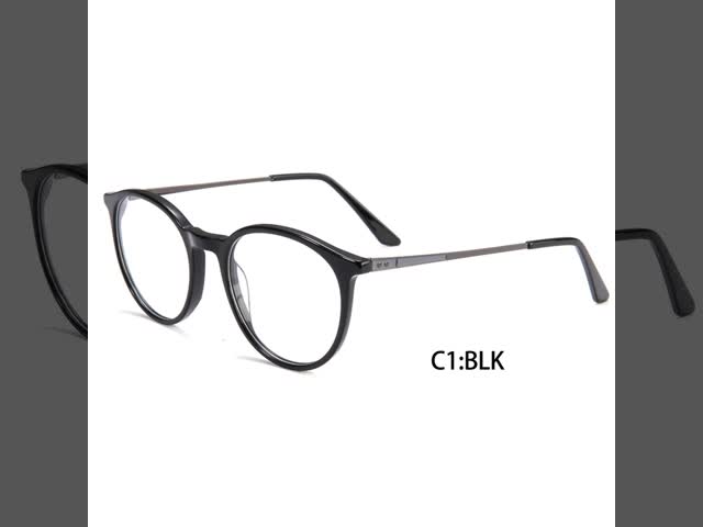 アセテートの金属の接眼レンズは男女兼用近視の群集の女性人のために組み立てる ビデオ