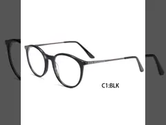 アセテートの金属の接眼レンズは男女兼用近視の群集の女性人のために組み立てる video