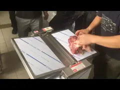 Peau réglable Peeler de porc de porc de machine de transformation de la viande de la lame 0.75KW