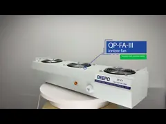 Голова 50Hz 3 высокоскоростного вентилятора Ionizer воздуха 22C электростатическая video