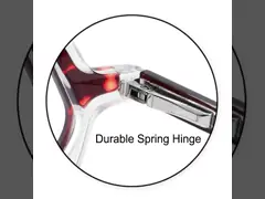 46mm Lens Width Acetate Glasses Frame Round Eyewear For Ladies Gentlemen