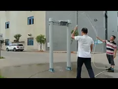 профессиональная водоустойчивая прогулка PVC IP65 до польза 6 металлоискателя на открытом воздухе, 12,18,33 зоны video