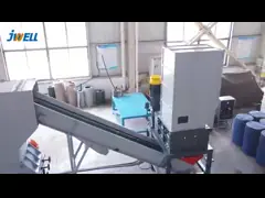 Шредер вала барабанчика 2000kg h 4 LDPE HDPE голубой video