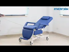 Движимость стулы диализа больноого с тюфяком высокой плотности крышки PU video