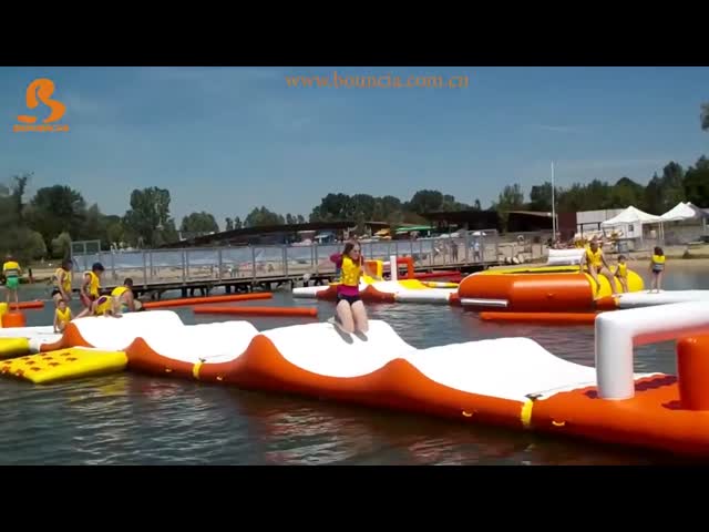 Прочные раздувные водные виды спорта смещая материал УЛЬТРАФИОЛЕТОВОГО волны анти- & жары видео