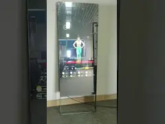 Портативный умный волшебный киоск 3d дисплея Signage цифров зеркала виртуальный video