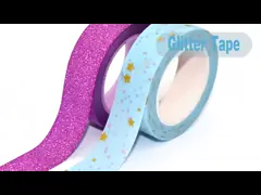 15mm Width Impermeable Decorative Glitter Washi Tape