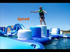 Сумасшедшие раздувные игры аквапарк для детей и взрослых определяют размер 6мЛ*2мВ*1мХ video