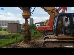 Гидравлическое роторное складывая снаряжение KR40 с глубины диаметра 12m вращающего момента воротом максимальной 40kN.m 1200mm агрегатной головки главным вытянуть силу 4.5t video