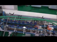Коробка гофрированной бумаги делая коробку машины складывая клеящ машину 300M/Min video