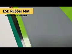 Зеленое голубое черное статическое резиновой циновки ESD серого цвета анти- для таблицы/пола рабочего места video