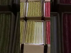 Multi цвета 85 листов 3/1 бандажных проволок тангажа покрытых нейлоном video