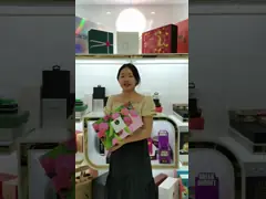 Коробка изготовленного на заказ подарка чашки чая кофе бумаги печатания логотипа пустого причудливого установленного упаковывая для наборов чая video