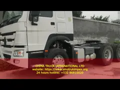 Нара трейлера 50t LHD тележки трактора CCC 400L сверхмощная одиночная video